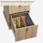 Rangement de bureau cannelé, bureau de direction moderne de 54 po avec station de charge, bureau d'écriture en bois avec classeur et tiroirs pour bureau, salon-1960220367