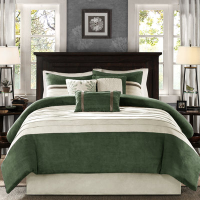 Édredon grand 7 pièces, simili suède, jupe de lit, coussins décoratifs en suède, microsuède