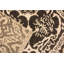 Tapis gris anthracite / brun clair en laine noué à la main 4 pi 3 po x 6 pi 2 po Damask