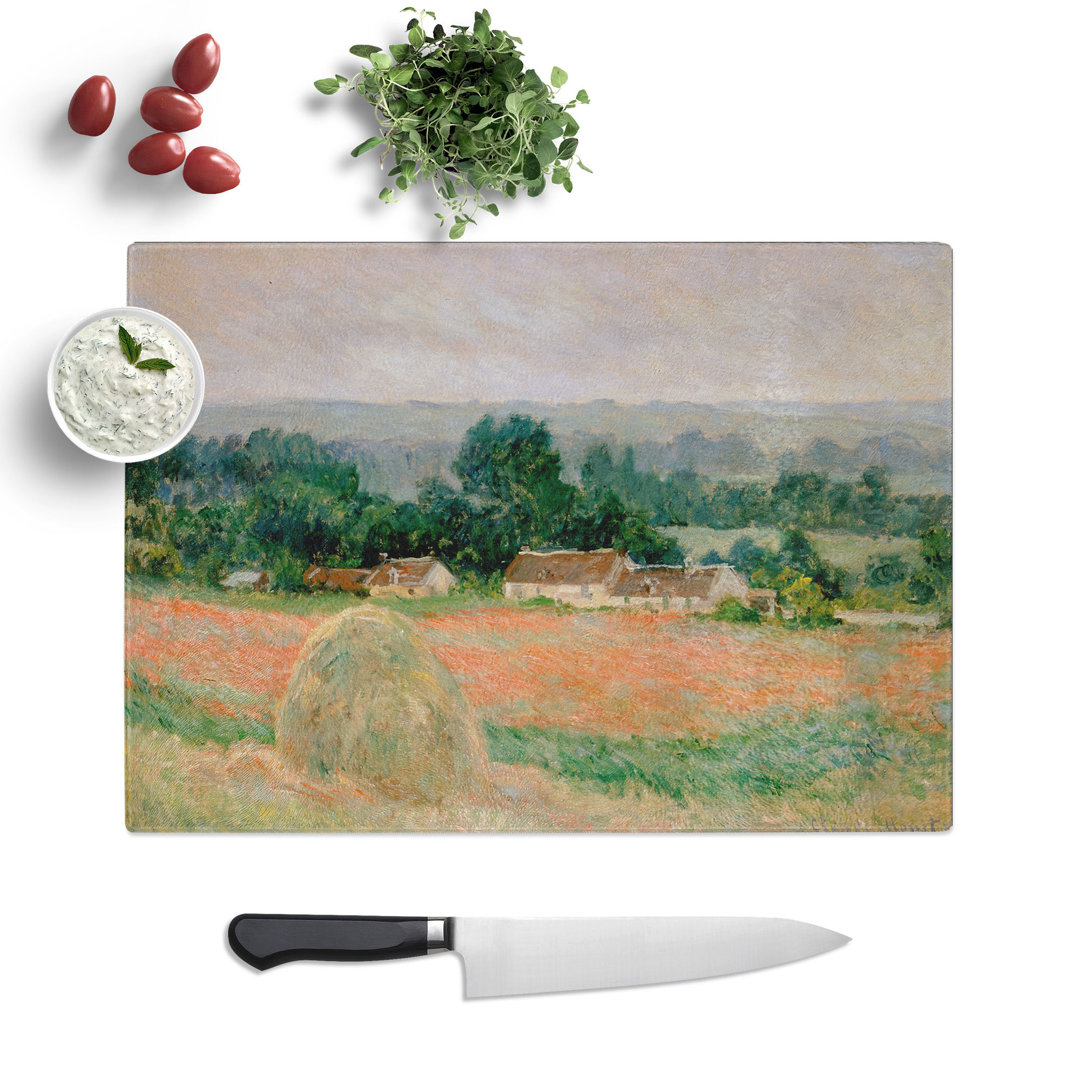 Haystack at Giverny by Claude Monet Chopping Board