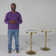 Kameron Swivel Upholstered Adjustable Height Counter Stool with Metal Frame
