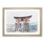 Itsukushima Shrine in Hiroshima Japan - Picture Frame Graphic Art Print-56734883-56734884