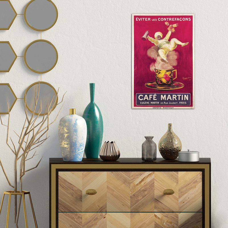 Café Martin Coffee Advertisement, 1921 by Leonetto Cappiello - Wrapped Canvas Print, 66.04 cm H x 45.72 cm W x 3.175 cm D