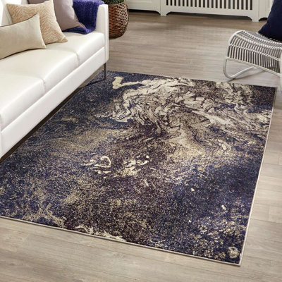 Ansela Washable Abstract Indoor Rug