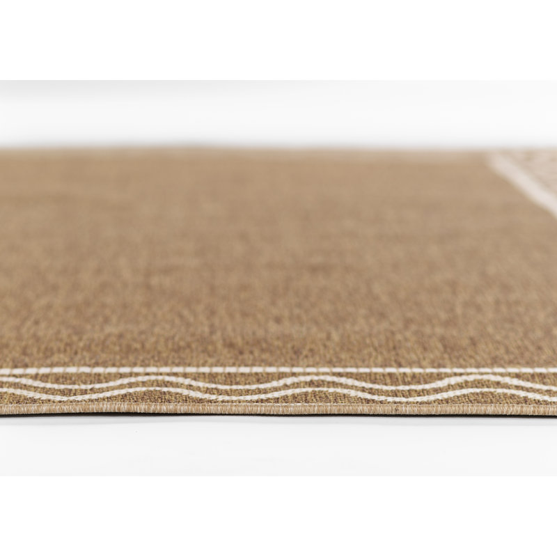 Natural Diamond Pattern Rectangular Synthetic Rug 9' x 12'