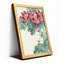 Ensemble de 1 tableau sur toile tendue à l'aquarelle représentant des fleurs de lotus et une libellule-805281761-805281764-805281763