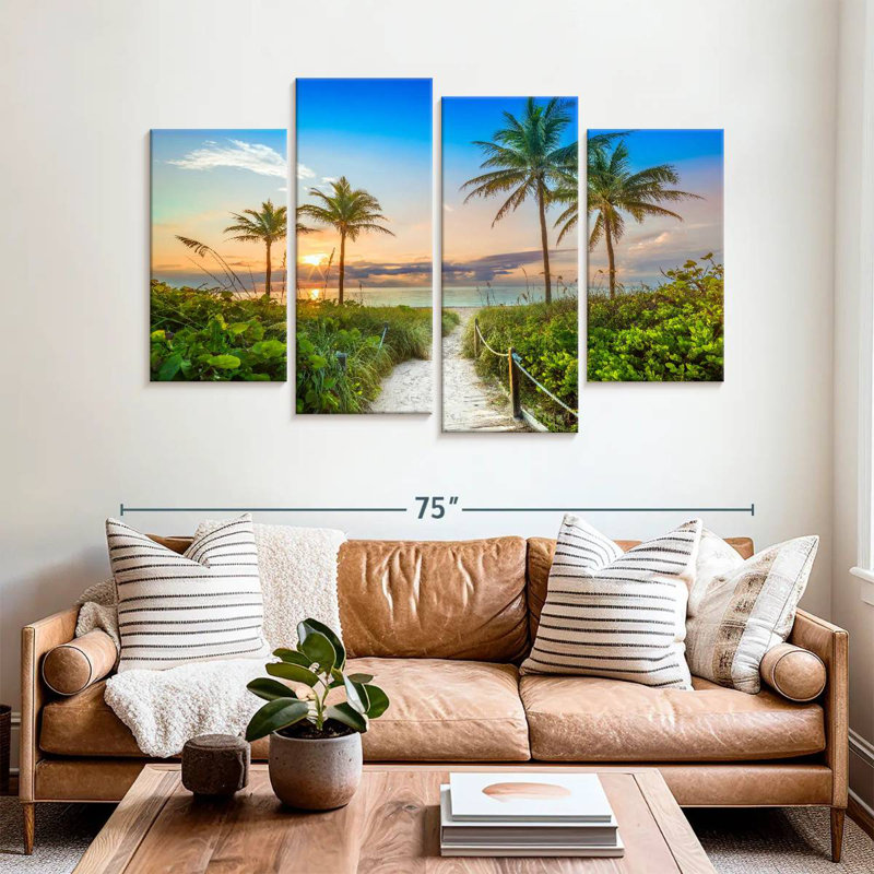Keesha Florida Beach Summer Sunrise, 42" H x 68" W