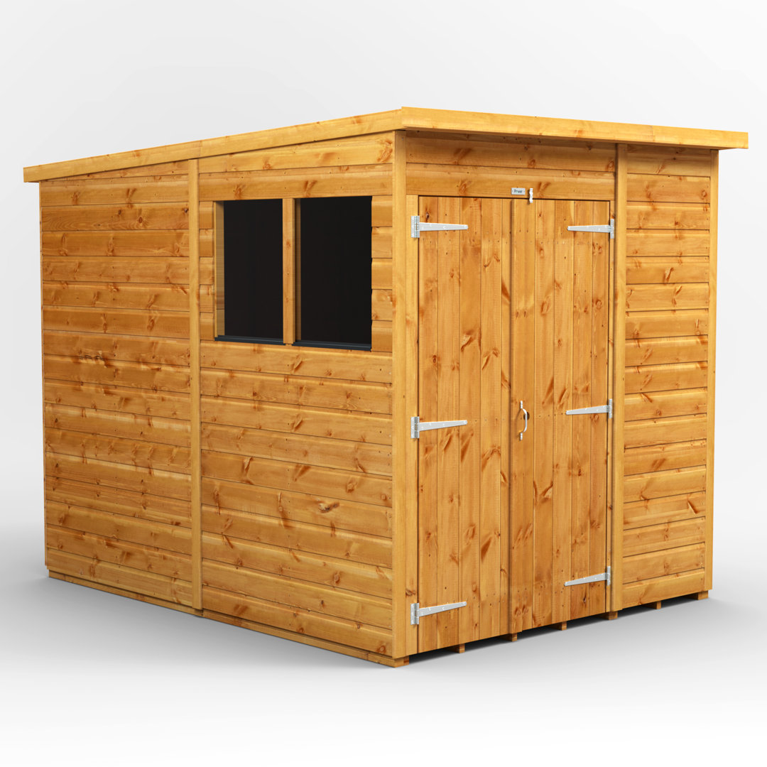8.5 ft. W x 6.3 ft. D Solid Wood Tongue & Groove Pent Garden Shed