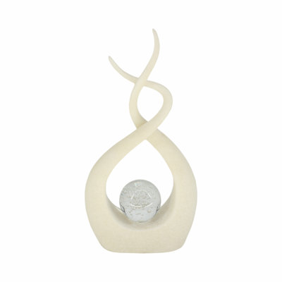 Sagebrook Home 12" Laxmi Quartz Resin Statuary With Crystal