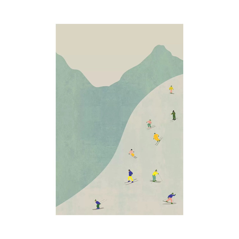 Sky Set I by Flatowl - Wrapped Canvas Painting, 20.32 cm H x 30.48 cm W