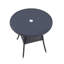 Northup Round Metal Outdoor Dining Table With Umbrella Hole , 80cm cm W 80cm cm D-405694020