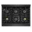 ZLINE Autograph 36" Paramount Dual Fuel Range w/ 6 Burners & Champagne Bronze Accents (SDRZ-36-CB)-1091892198-1091892206-1091892209