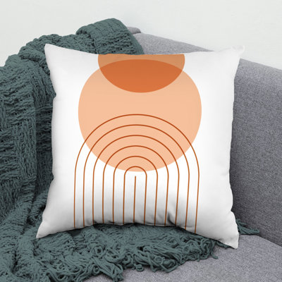 Geometric Mid Century Modern Column Double Sided Pillow