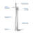 Cube Floor Tub Spout with Diverter-65166489