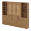 Lit escamotable en bois avec tablettes et armoires de rangement