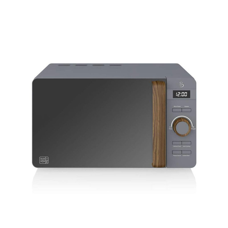 Swan 45.1cm 20m³ L 800W - Watt Countertop Microwave, Grey