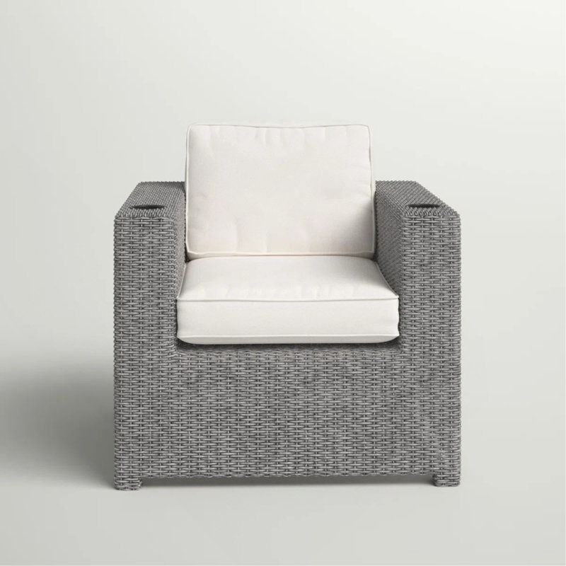 Fauteuil club - gris, Gris clair, Gris