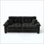 Canapé moderne plissé en chenille 3 places avec support à ressorts durable et coussins en mousse épaisse et dense