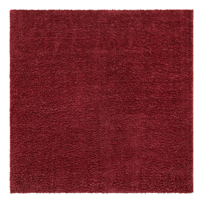 Wemoorland Red Area Rug, Square 10'