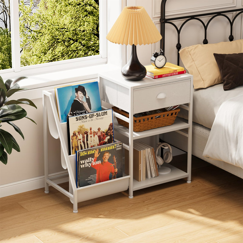 69cm H Media Shelves, White