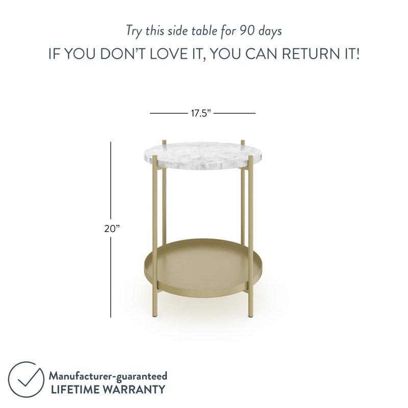 Table de bout avec rangement 