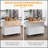 Versatile Rolling Kitchen Island with Drop Leaf, Multiple Storage Options, and Durable White Finish for Enhanced Functionality