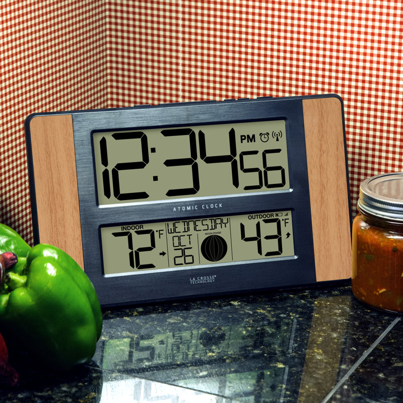 Horloge numérique Jorgenson, Chêne
