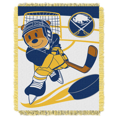Couverture de jet tissée par bébé de sabres NHL