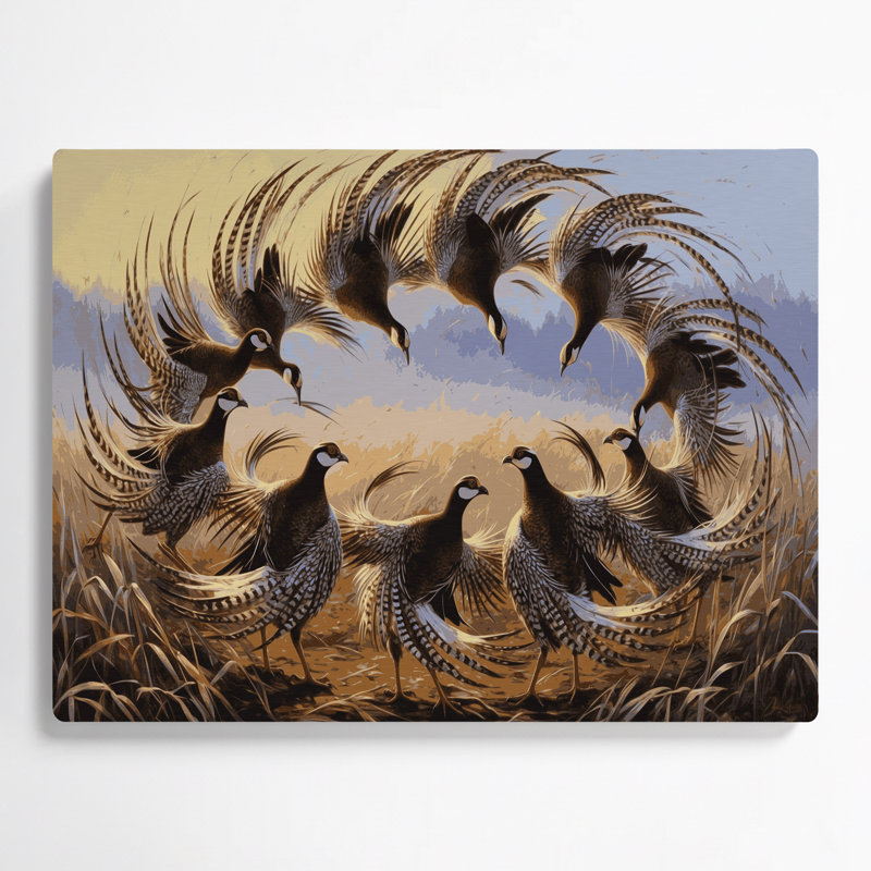 Oiseau gris, art mural gris, H 96 po x l 120 po x P 0,05 po