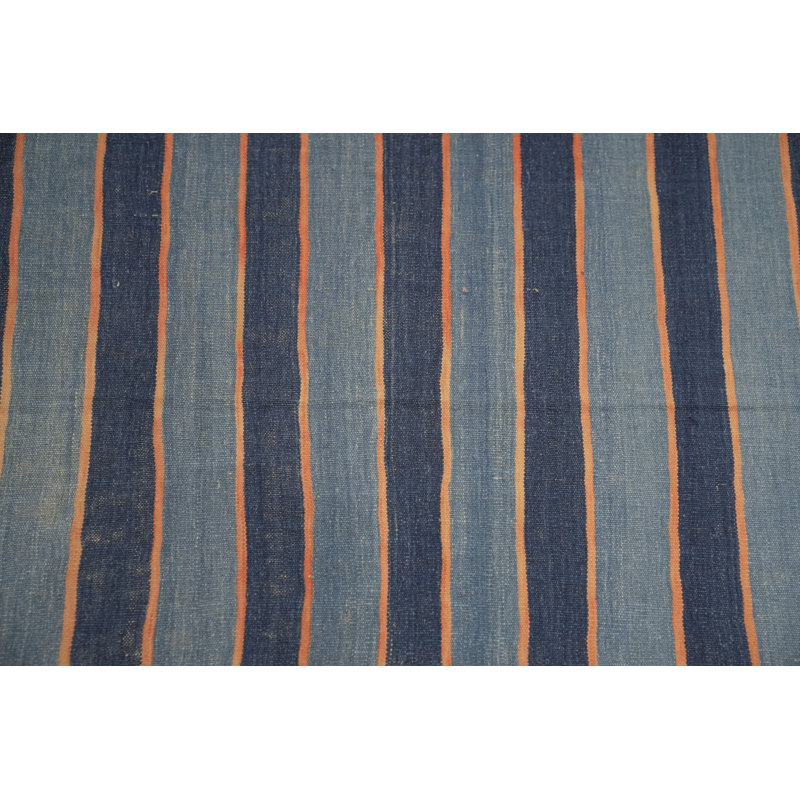 Dhurrie Wool Striped Area Rug