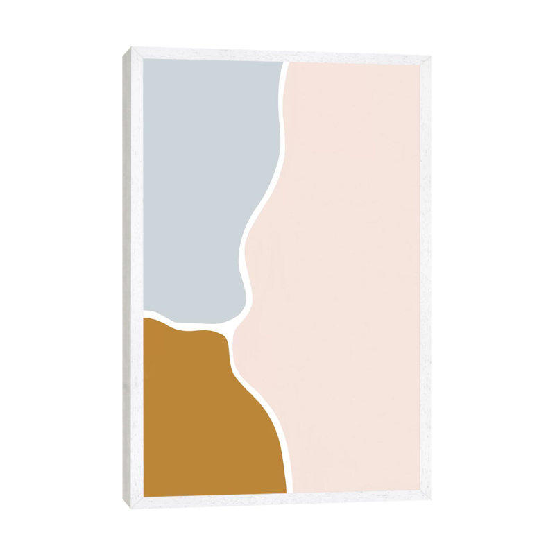 Jewel Abstract I by Leah Straatsma - Print on Canvas, 101.6cm H x 66.04cm W x 3.81cm D, White Floater Framed