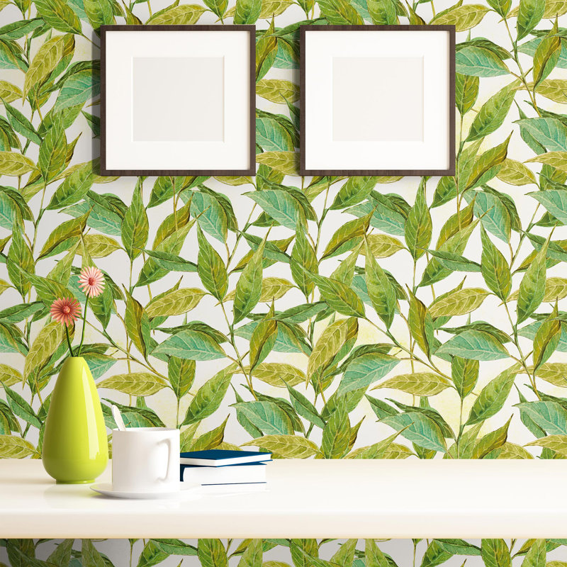 Shoemaker Peel & Stick Floral Tile, 126" L x 24" W