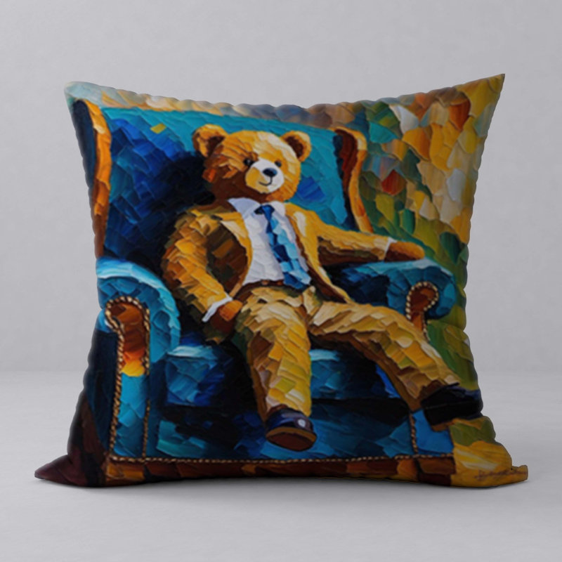 Polyester Throw Square Pillow Cover & Insert