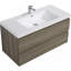 Meuble-lavabo flottant de 42 po avec lavabo, conception compacte et moderne pour une esthétique et une fonctionnalité améliorées-581802256