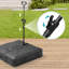 Parasol carré en porte-à-faux 128 po avec base Easy-Move | Mobilité d'une personne-1806213607