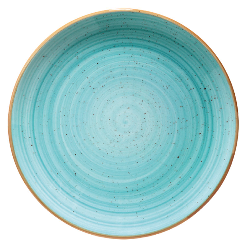 Assiette plate 10,5 ", Bleu mer
