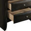 Table de chevet 2 tiroirs Grey Oak-923205876