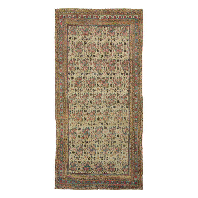 Antique One-of-a-Kind 5'0X12'0 Hand Knotted Area Rug