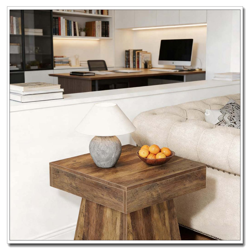 Table de chevet étroite, table basse, table basse carrée