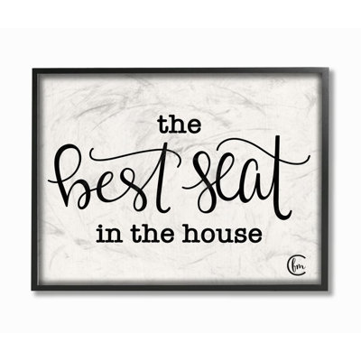 «The Best Seat in The House», art texturé