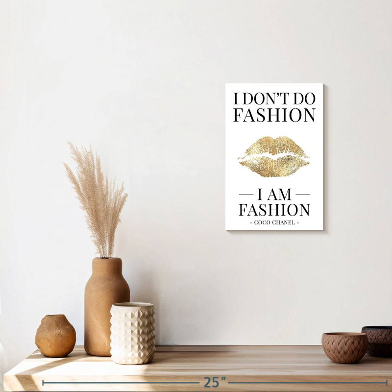 " I Am Fashion " by Enchanté Designs, 12" H x 8" W x 1" D