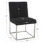 Chaise d'appoint rembourrée en acier inoxydable Athens-1213203037-1208593125