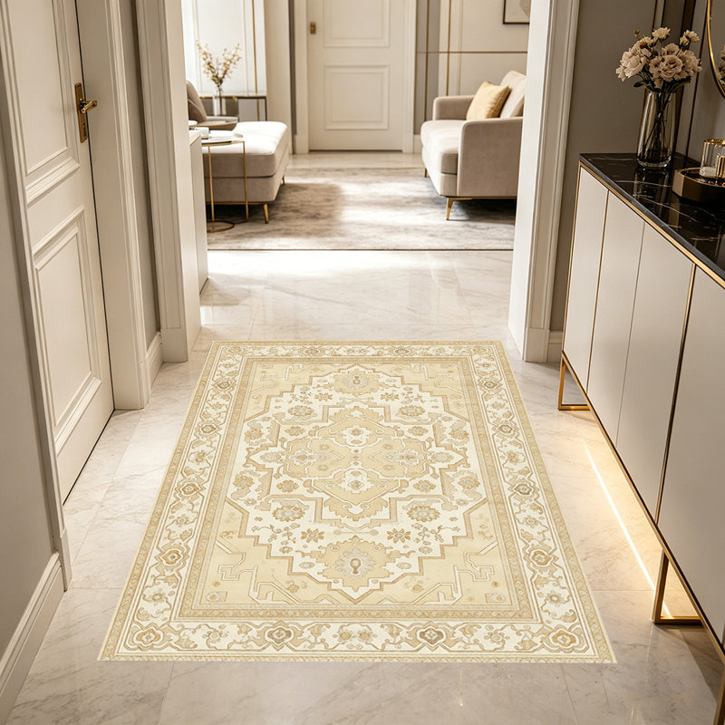 Vintage classical pattern carpet, soft and easy to clean, suitable for multiple scenarios, living room, bedroom, dining room, indoor carpet