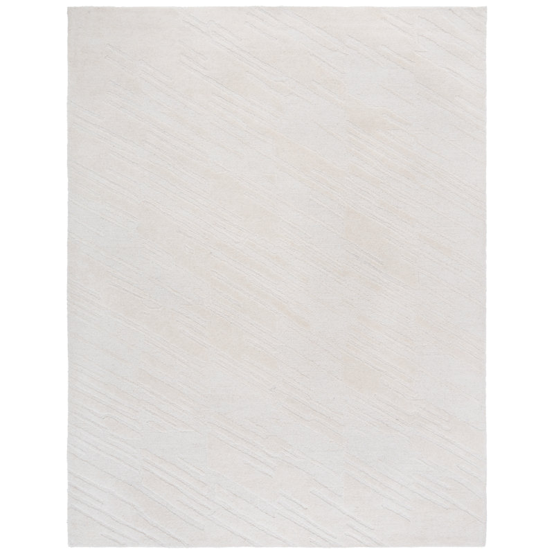 Yesania Hand Tufted Wool & Cotton Abstract Rug, Rectangle 8' x 10'