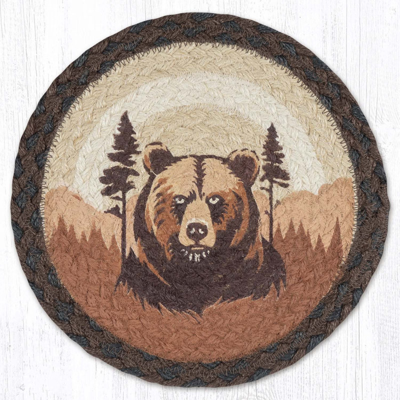  Protège-table rustique 10 po Brown, Ours