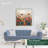 Beautiful Red Garden Bloom Textured Framed Art