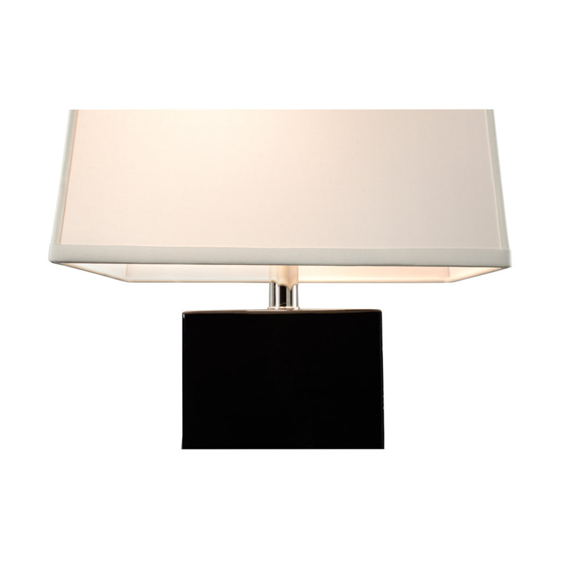 Banded Table Lamp, Gloss/Matte Black