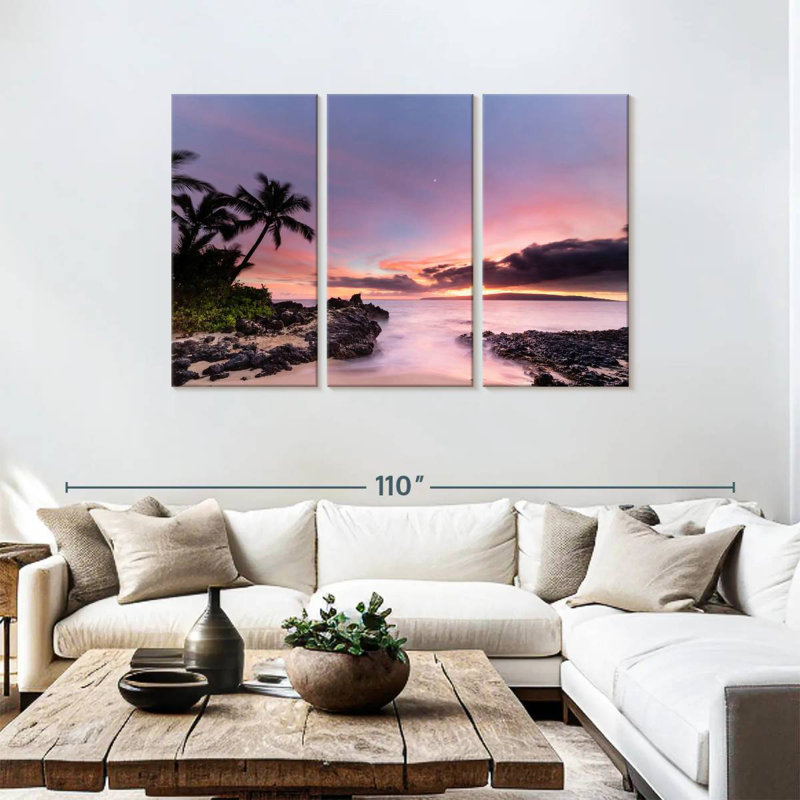 Gillard, Makena Cove, Hawaii, coucher de soleil, H 48 po x l 74 po