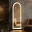 Led Full Body Mirror Arched Wall Mounted Free Standing Leaning-713169190