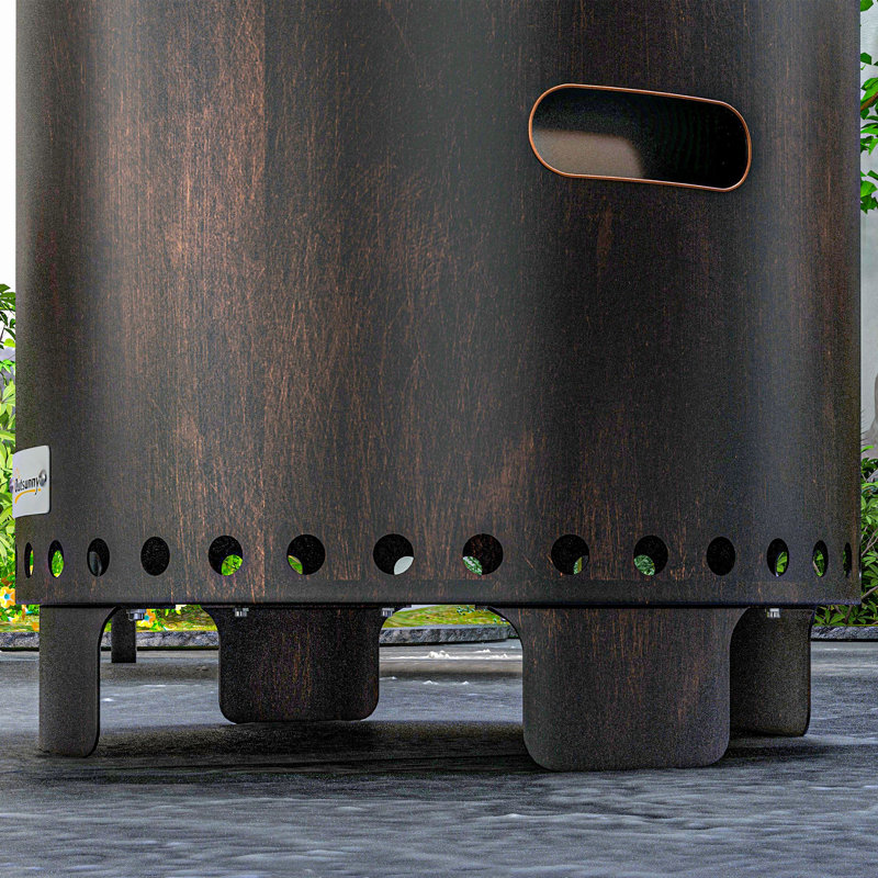Round Stainless Steel Smokeless Fire Pit